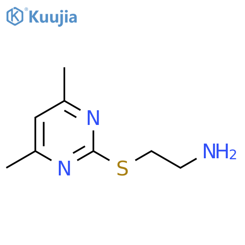2-[(4,6-dimethylpyrimidin-2-yl)sulfanyl]ethan-1-amine structure
