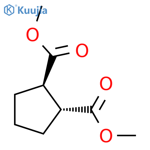 1,2-Cyclopentanedicarboxylic acid, dimethyl ester, trans- structure