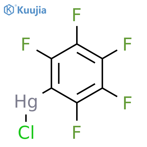 Mercury, chloro(pentafluorophenyl)- structure