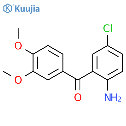 Methanone, (2-amino-5-chlorophenyl)(3,4-dimethoxyphenyl)- structure