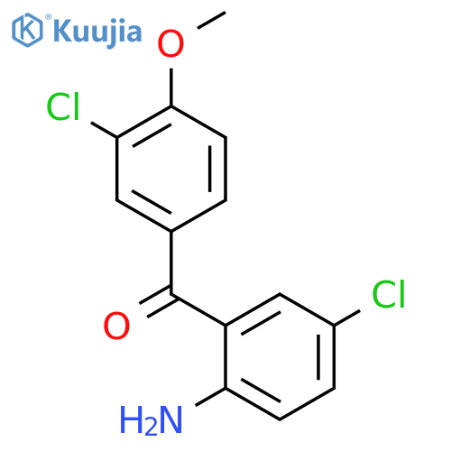 Methanone, (2-amino-5-chlorophenyl)(3-chloro-4-methoxyphenyl)- structure