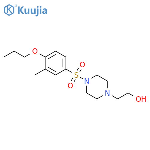 2-4-(3-methyl-4-propoxybenzenesulfonyl)piperazin-1-ylethan-1-ol structure