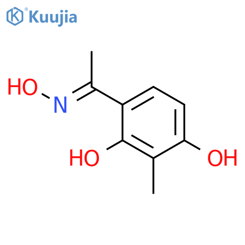 Ethanone, 1-(2,4-dihydroxy-3-methylphenyl)-, oxime structure
