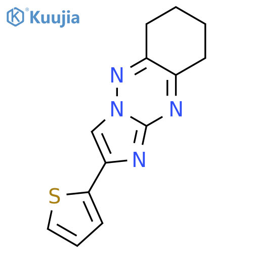 Imidazo[1,2-b][1,2,4]benzotriazine, 6,7,8,9-tetrahydro-2-(2-thienyl)- structure
