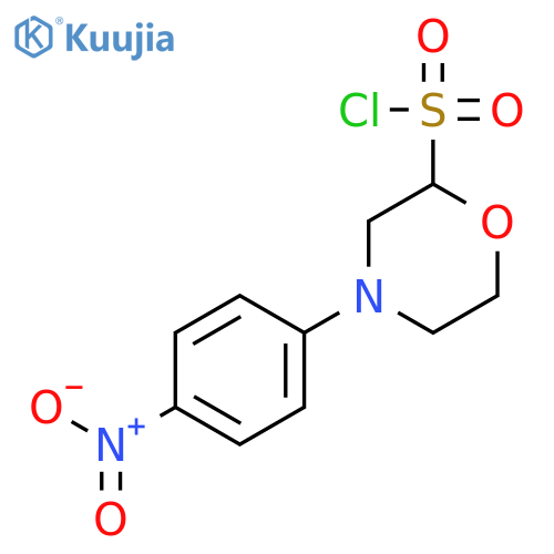 2-Morpholinesulfonyl chloride, 4-(4-nitrophenyl)- structure