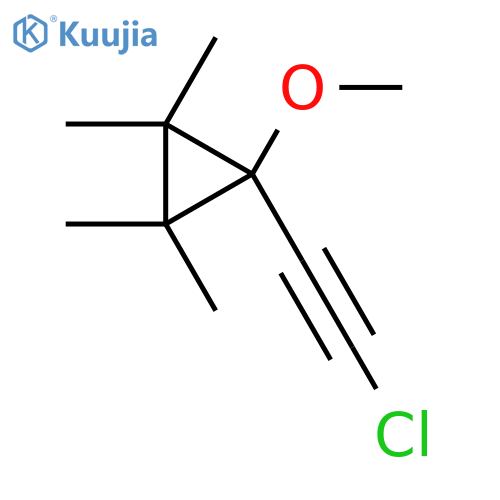 1-(Chloroethynyl)-1-methoxy-2,2,3,3-tetramethylcyclopropane structure