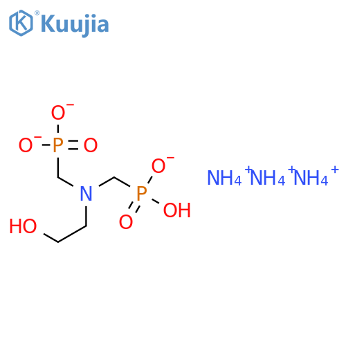Phosphonic acid,[[(2-hydroxyethyl)imino]bis(methylene)]bis-, triammonium salt (9CI) structure