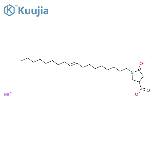 3-Pyrrolidinecarboxylicacid, 1-(9-octadecenyl)-5-oxo-, sodium salt, (Z)- (9CI) structure