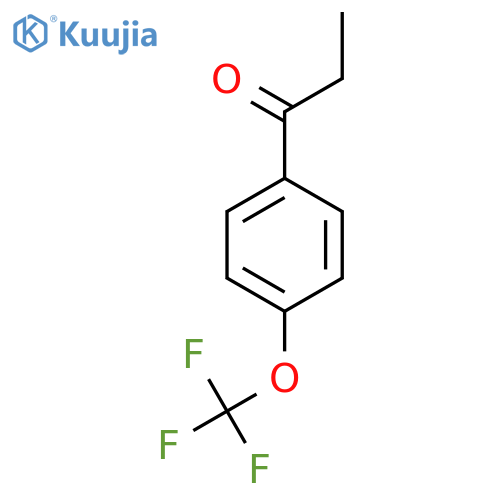 1-4-(trifluoromethoxy)phenylpropan-1-one structure