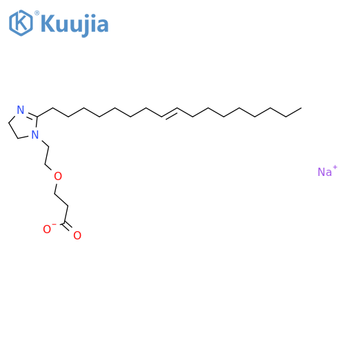sodium (Z)-3-[2-[2-(heptadec-8-enyl)-4,5-dihydro-1H-imidazol-1-yl]ethoxy]propionate structure
