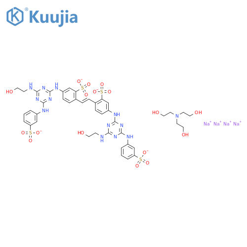 4,4'-bis[[4-[(2-hydroxyethyl)amino]-6-(m-sulphoanilino)-1,3,5-triazin-2-yl]amino]stilbene-2,2'-disulphonic acid, sodium salt, compound with 2,2',2''-nitrilotriethanol structure