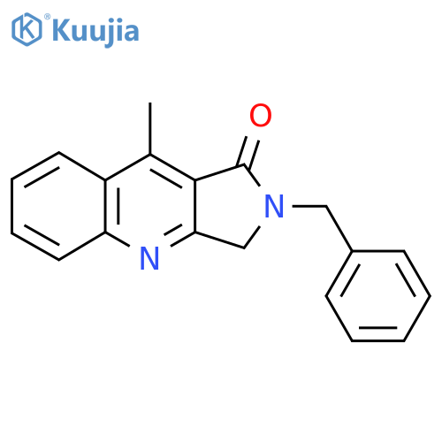 2-Benzyl-9-methyl-1H,2H,3H-pyrrolo3,4-bquinolin-1-one structure