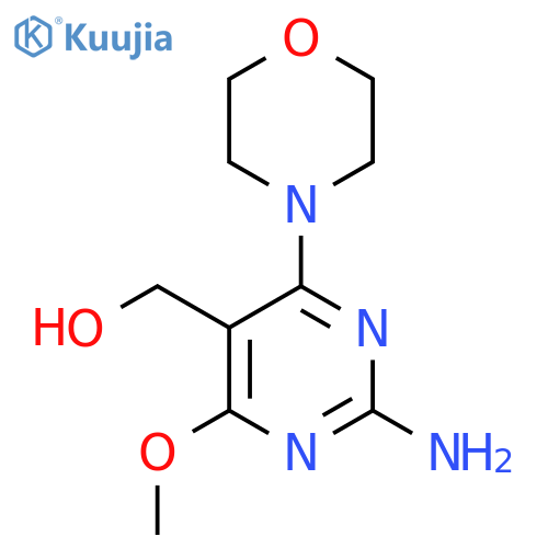 2-Amino-4-methoxy-6-(morpholin-4-yl)pyrimidin-5-ylmethanol structure