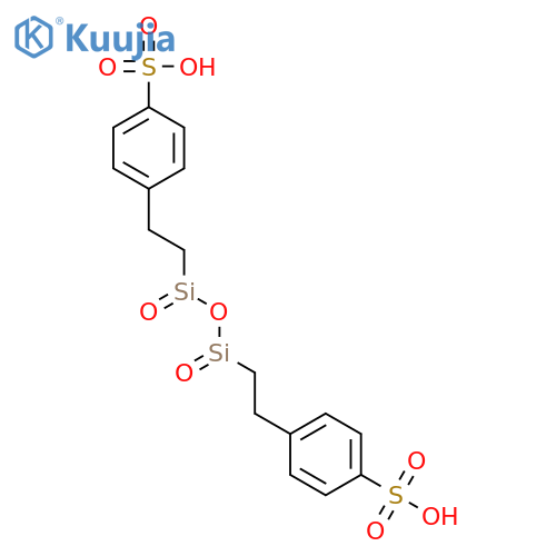 4,4'-[(1,3-dioxodisiloxane-1,3-diyl)diethylene]bis(benzenesulphonic) acid structure