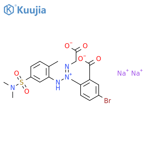 Benzoic acid,5-bromo-2-[1-(carboxymethyl)-3-[5-[(dimethylamino)sulfonyl]-2-methylphenyl]-2-triazen-1-yl]-,sodium salt (1:?) structure
