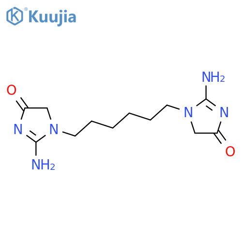 1,1'-(hexane-1,6-diyl)bis[2-amino-1,5-dihydro-4H-imidazol-4-one structure