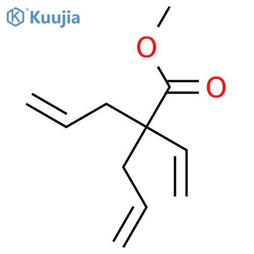 4-Pentenoic acid, 2-ethenyl-2-(2-propenyl)-, methyl ester structure