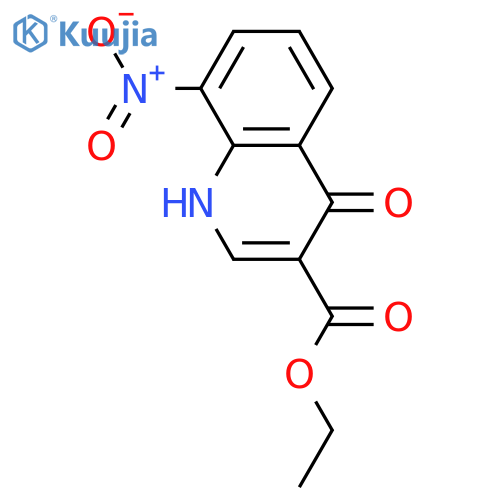 ethyl 8-nitro-4-oxo-3,4-dihydroquinoline-3-carboxylate structure