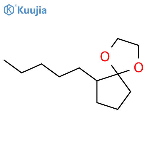 1,4-Dioxaspiro[4.4]nonane, 6-pentyl- structure