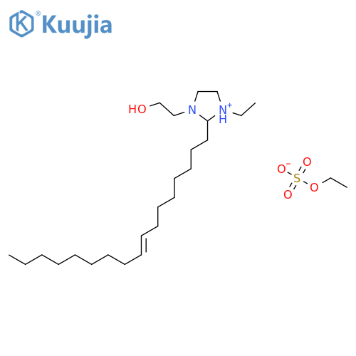 (Z)-1-Ethyl-2-(8-heptadecenyl)-4,5-dihydro-3-(2-hydroxyethyl)-1H-imidazolium ethyl sulphate structure