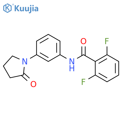 2,6-difluoro-N-3-(2-oxopyrrolidin-1-yl)phenylbenzamide structure