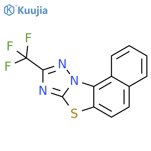 Naphtho[1',2':4,5]thiazolo[3,2-b][1,2,4]triazole, 9-(trifluoromethyl)- structure
