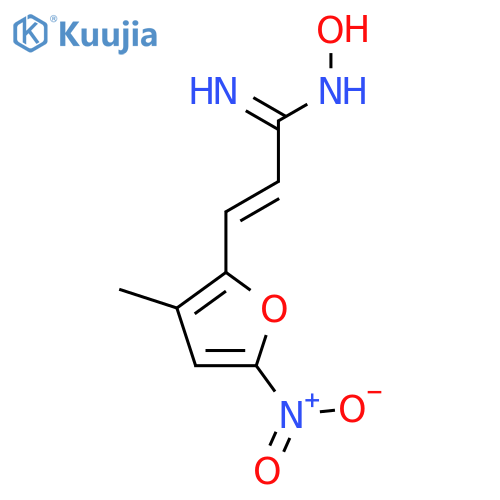 2-Propenimidamide, N-hydroxy-3-(3-methyl-5-nitro-2-furanyl)- structure