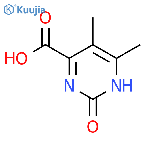 5,6-dimethyl-2-oxo-1,2-dihydropyrimidine-4-carboxylic acid structure