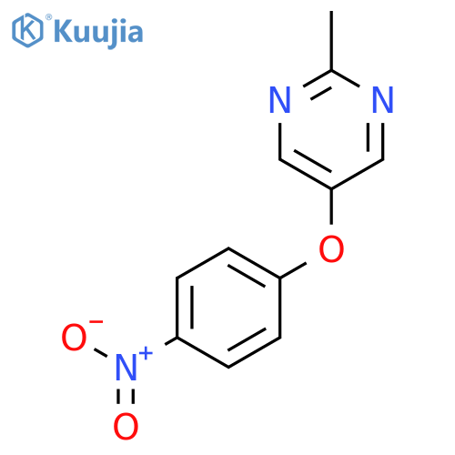 Pyrimidine, 2-methyl-5-(4-nitrophenoxy)- structure