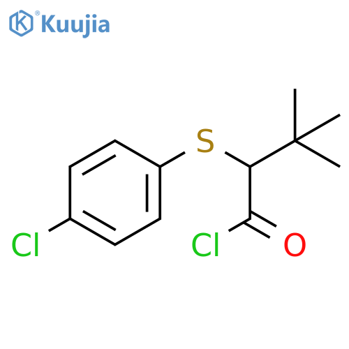 Butanoyl chloride, 2-[(4-chlorophenyl)thio]-3,3-dimethyl- structure