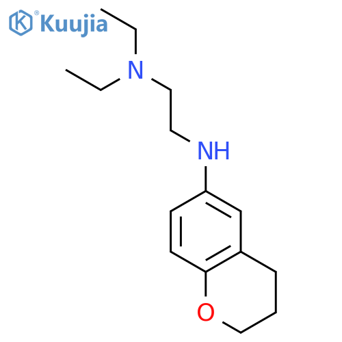 1,2-Ethanediamine, N'-(3,4-dihydro-2H-1-benzopyran-6-yl)-N,N-diethyl- structure