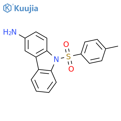 9H-Carbazol-3-amine, 9-[(4-methylphenyl)sulfonyl]- structure