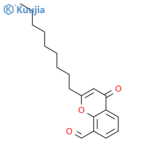 4H-1-Benzopyran-8-carboxaldehyde, 2-nonyl-4-oxo- structure