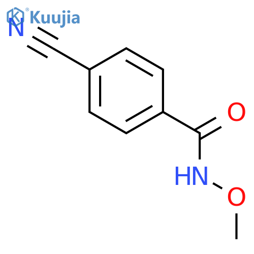 4-cyano-N-methoxybenzamide structure