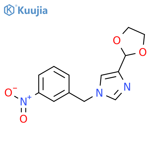 1H-Imidazole, 4-(1,3-dioxolan-2-yl)-1-[(3-nitrophenyl)methyl]- structure