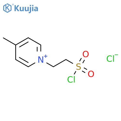 Pyridinium, 1-[2-(chlorosulfonyl)ethyl]-4-methyl-, chloride structure