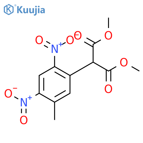 Dimethyl 2-(5-methyl-2,4-dinitrophenyl)malonate structure