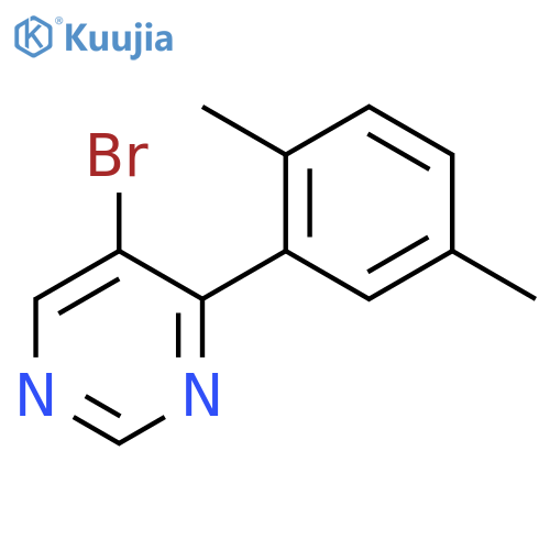 5-Bromo-4-(2,5-dimethylphenyl)pyrimidine structure