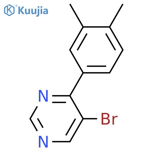 5-Bromo-4-(3,4-dimethylphenyl)pyrimidine structure