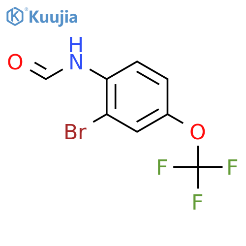 N-Formyl 2-bromo-4-trifluoromethoxyaniline structure