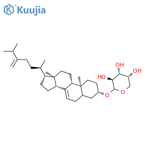 Arabinopyranoside, (3b)-ergosta-7,24(28)-dien-3-yl structure