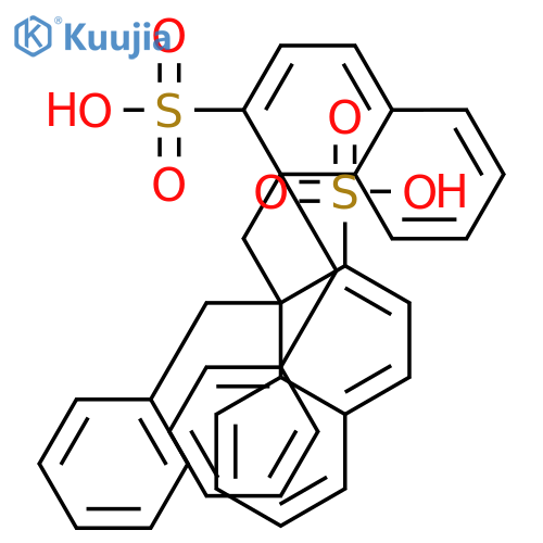 1,1'-methylenebis[(phenylmethyl)naphthalene-2-sulphonic] acid structure