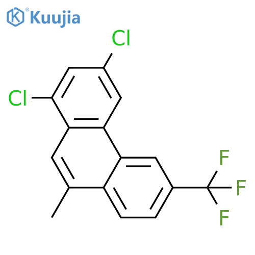 Phenanthrene,1,3-dichloro-9-methyl-6-(trifluoromethyl)- structure