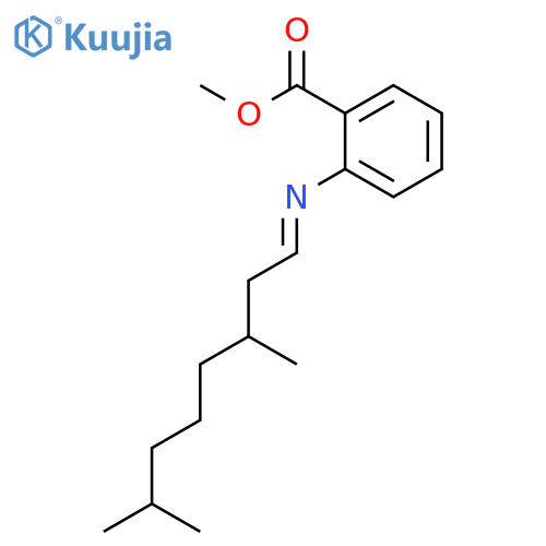Benzoic acid,2-[(3,7-dimethyloctylidene)amino]-, methyl ester structure