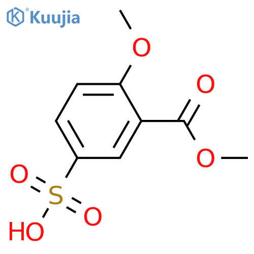 Benzoic acid,2-methoxy-5-sulfo-, 1-methyl ester structure
