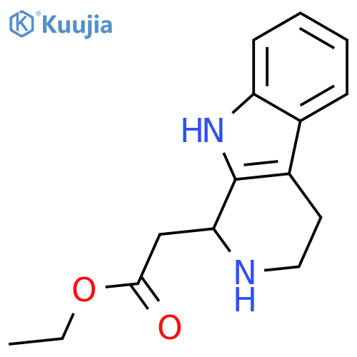 1H-Pyrido[3,4-b]indole-1-aceticacid, 2,3,4,9-tetrahydro-, ethyl ester structure