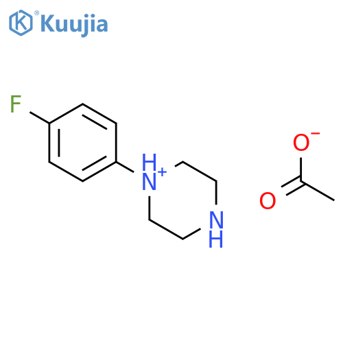 1-(p-Fluorophenyl)piperazinium acetate structure