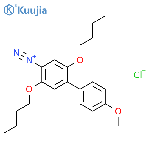 [1,1'-Biphenyl]-4-diazonium,2,5-dibutoxy-4'-methoxy-, chloride (1:1) structure