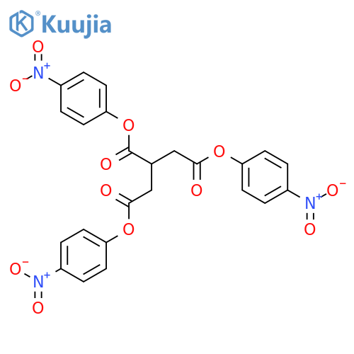 1,2,3-Propanetricarboxylic acid, tris(4-nitrophenyl) ester structure