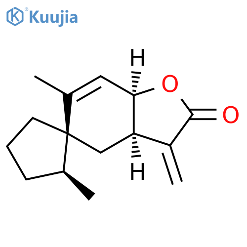 (3aR,2'S,5S)-3aα,7aα-Dihydro-2',6-dimethyl-3-methylenespiro[benzofuran-5(4H),1'-cyclopentan]-2(3H)-one structure